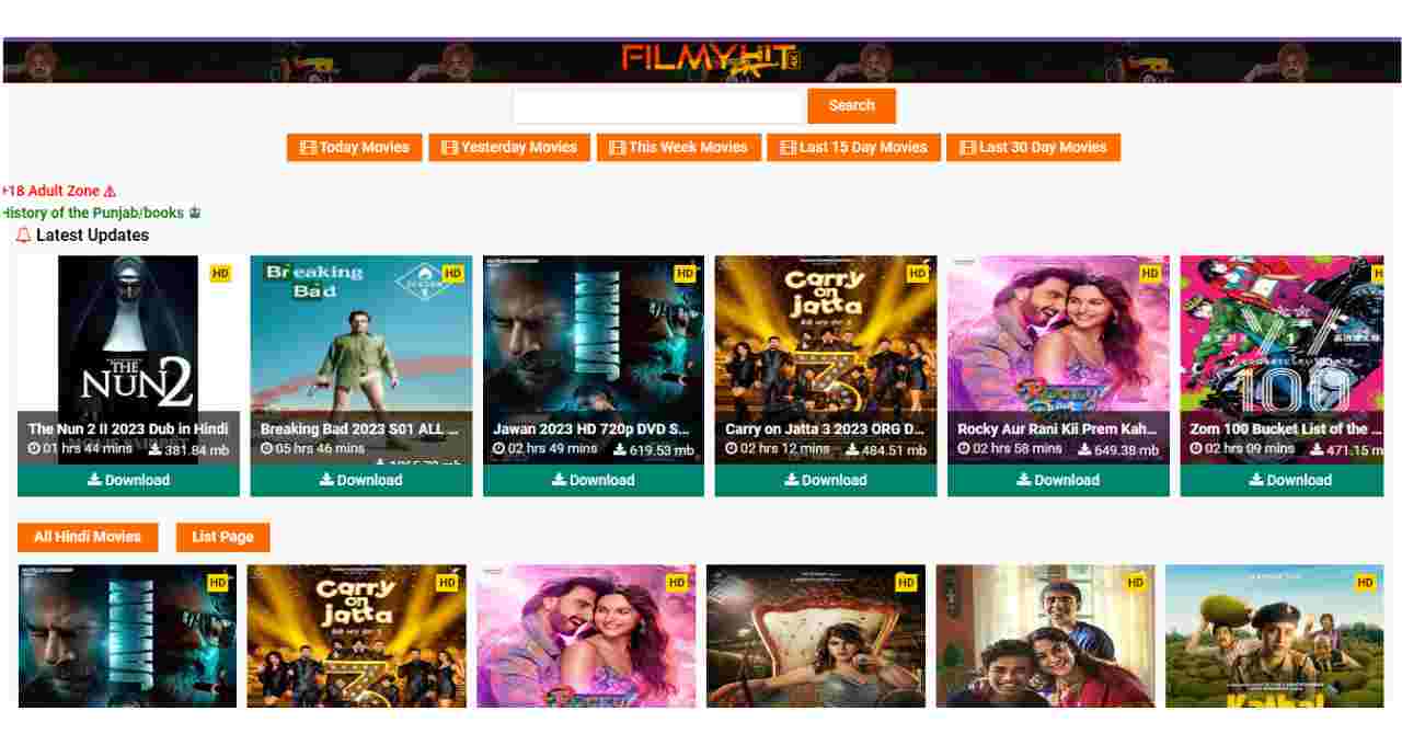 Filmyhit.com: Hindi Punjabi Movies 2023 HD Free Download
